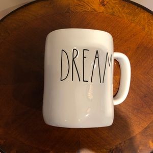 Rae Dunn Ceramic DREAM Mug with Aqua Green Int…